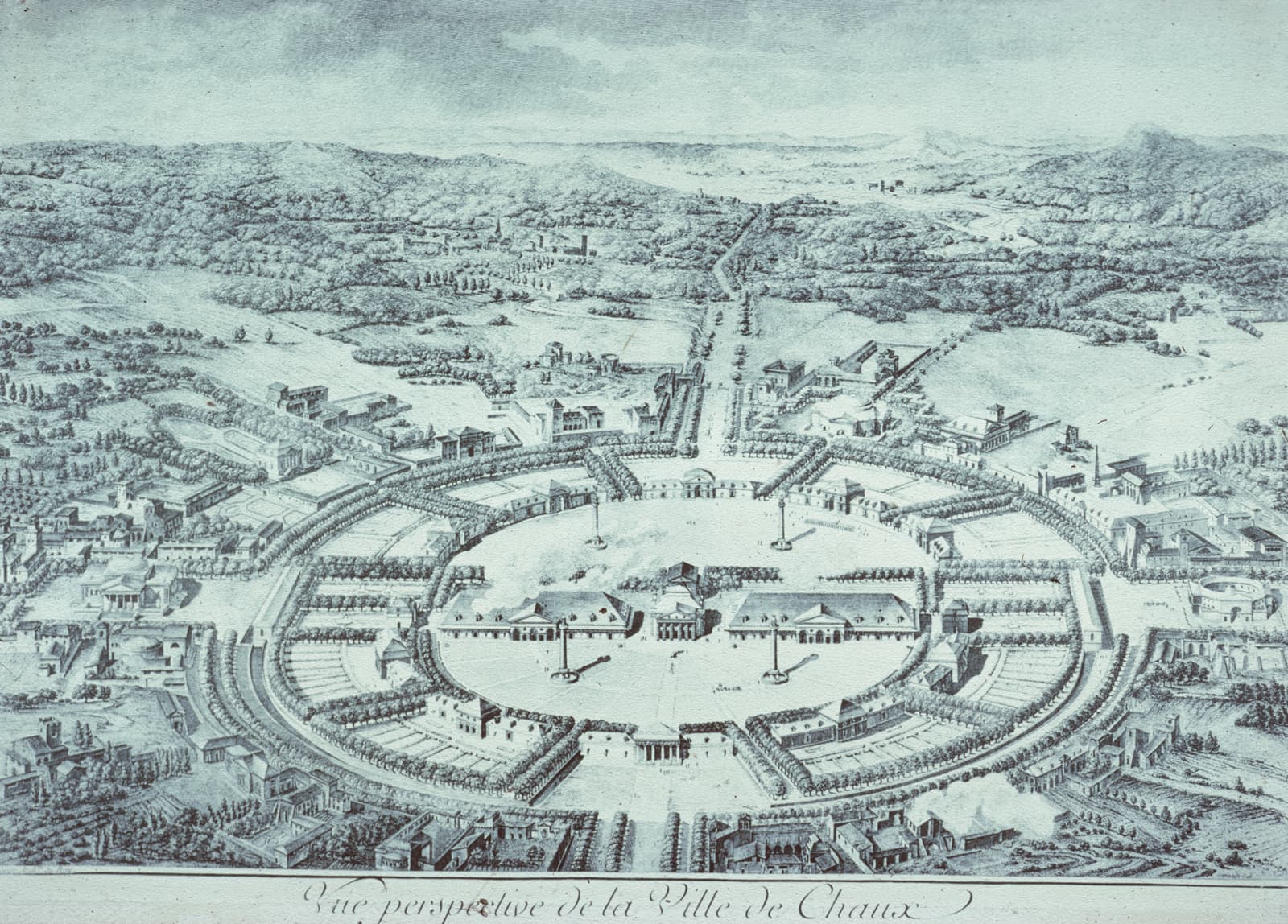 Design for ideal city of Chaux